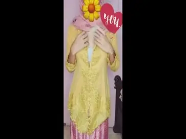 Live Ukhti Kebaya Hijab Pink Menggoda Viral HD Lumer poster